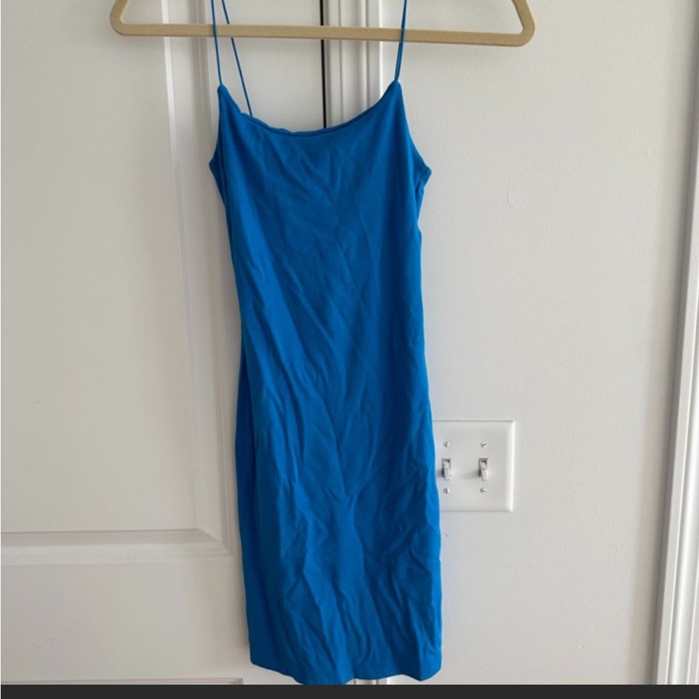 teal mini zara dress
